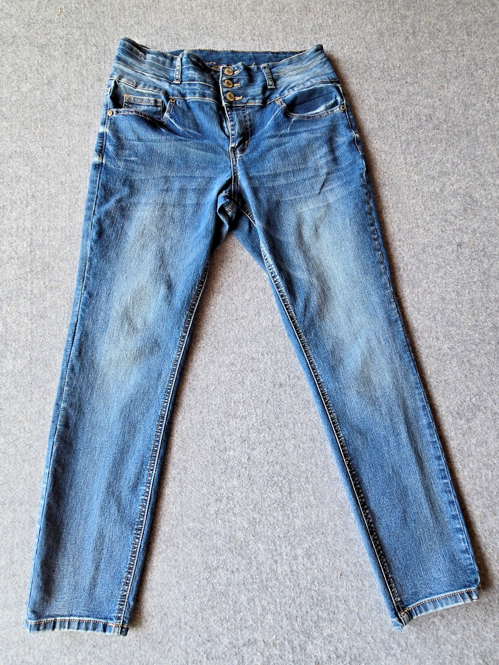 Copper Flash Women's Jeans High-Rise Ankle Skinny Med Wash High Rise Size 8